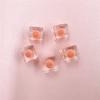 10Pcs Transparent Sandwich Square Bright Face Acrylic 12mm Jewelry Accessories Fashion Loose Beads DIY Bracelet Handmade Keychain Making Material