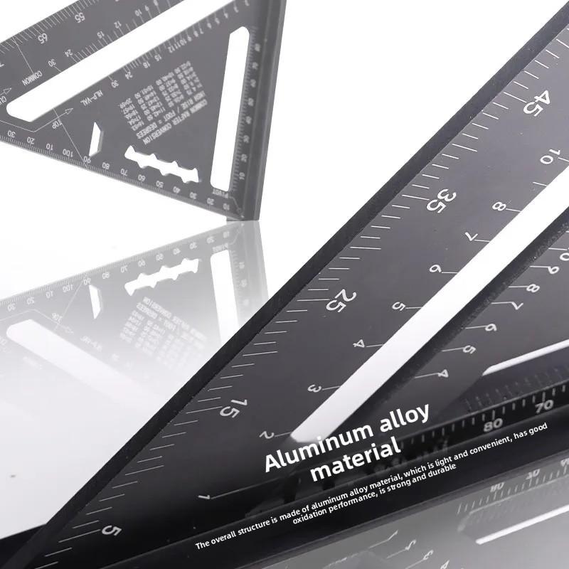 Echer din Aliaj de Aluminiu de Înaltă Precizie 90° Profesional pentru Tâmplărie Echer Îngroșat Măsurare Manuală Unelte Hardware