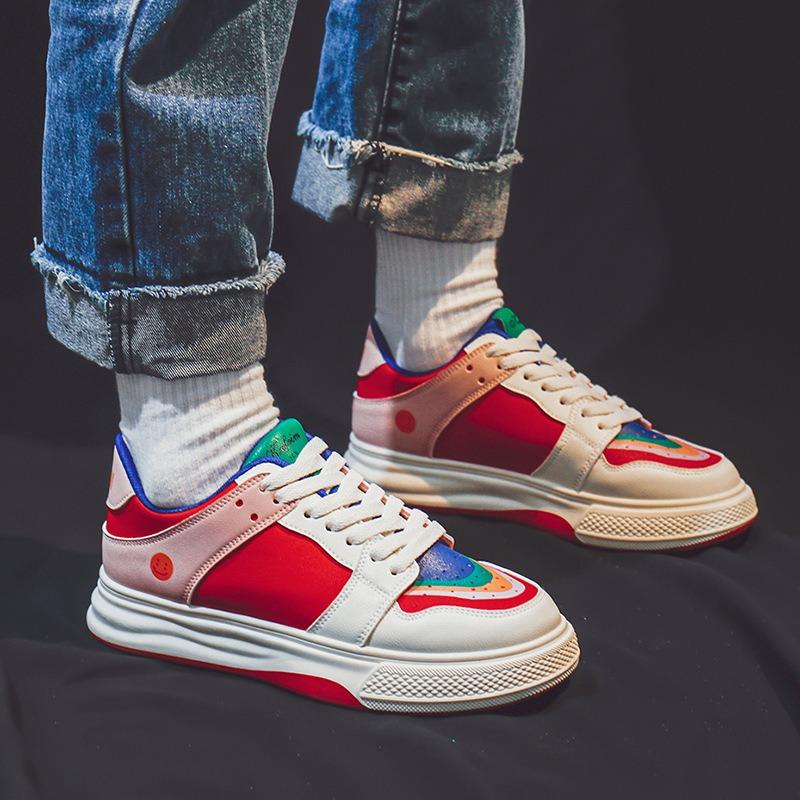 Spring New Mandarin Duck Color Matching Little White Shoes Women's Tide Student Breathable Shoes Versatile Casual Board Shoes Women