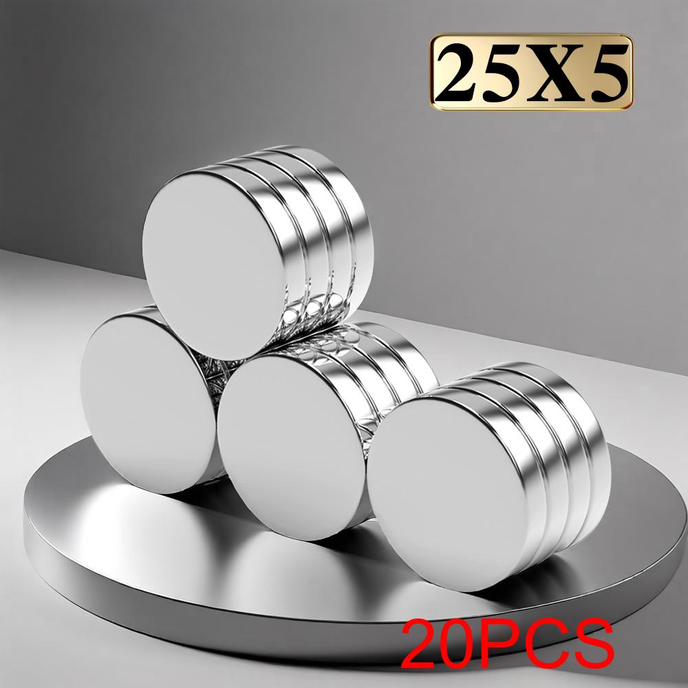 25x5mm Imans Refrigerator Magnets for DIY Office Whiteboard Workshop Suitable Tools Home Workplace