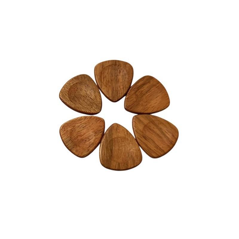 Solid Wood Guitar & Ukulele Pick for Folk, Electric, and Acoustic Instruments