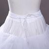 Vloerlengte Petticoats Bruidsslips 4 Lagen Witte Bruidsjurk Crinoline