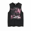 Street Cycling Vest Loose Casual Riding Retro Washed Old High Street Loose Hip Hop Vest Sleeveless T-shirt