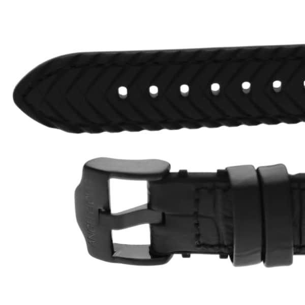 Angel Clover Men's Leather/Rubber Belt TCA45BBK-BKN Wrist Watch