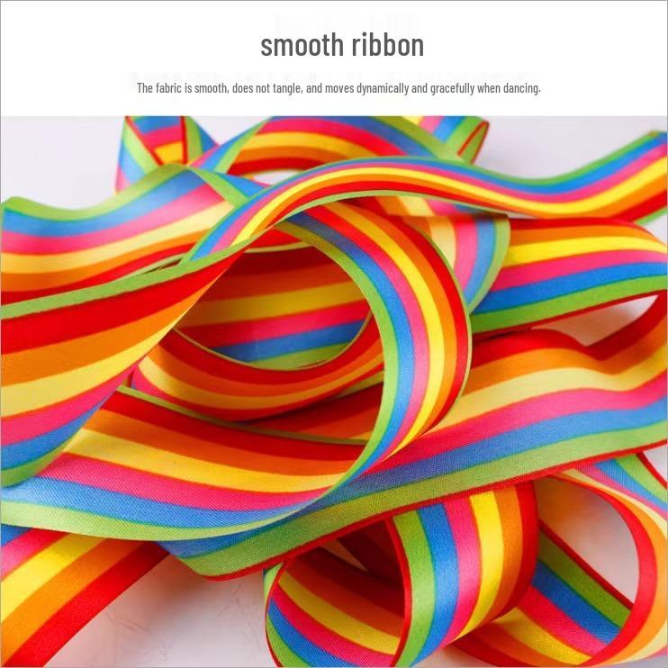 Bunte Tanzbänder für Erwachsene und Kinder - Gymnastik, Streamer und Kindergarten-Requisiten