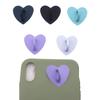 Adhesive Metal Heart Phone Charm Holder Phone Case Finger Ring Stand Hook Buckle
