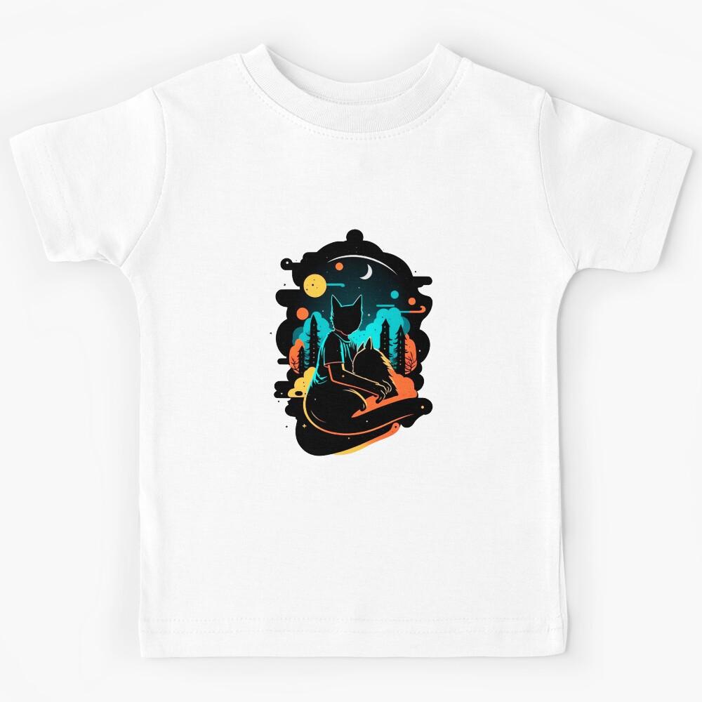 Galaxy Cat Kids T-Shirt 160