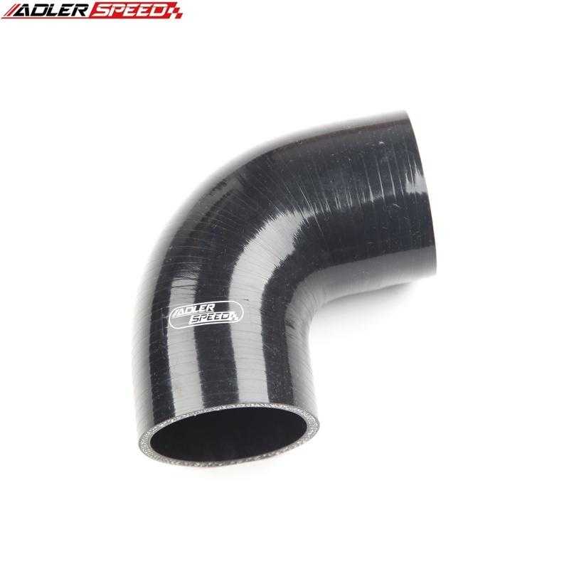 ADLERSPEED 2,0" 2,5" 3" 51mm 63mm 76mm 90 Grad Bogen Silikonschlauch Rohr Ladeluftkühler Turbo Ansaugrohr Verbinder Schlauch
