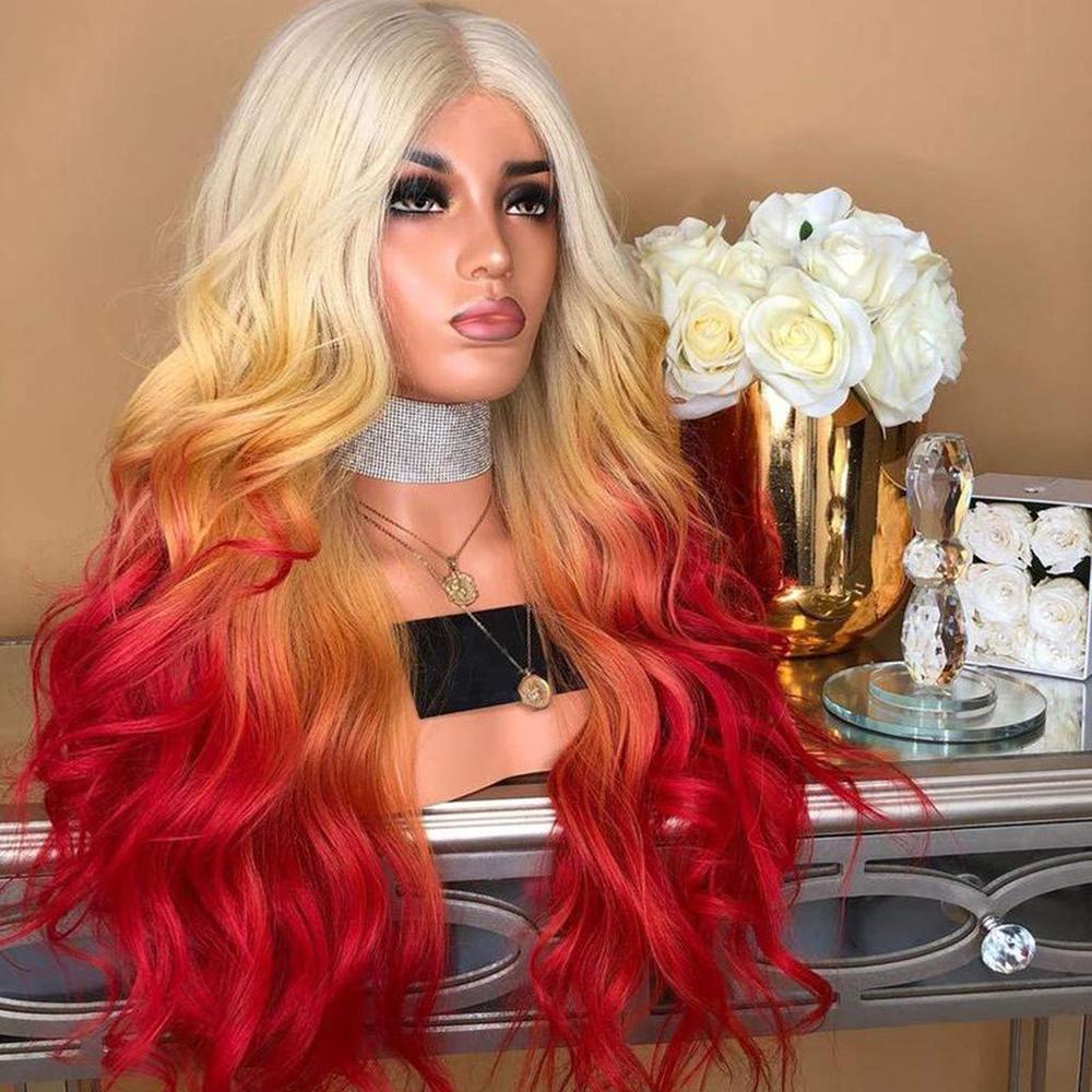 Blonde Cosplay-Perücke Für Damen – Mit Seitenteil & Freiem Pony, Ideal Für Halloween & Partys