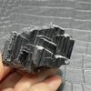 Natural Raw Stone Black Tourmaline With Clear Quartz Mineral Specimen Quartz Crystal Healing Teaching Collection Home Decor Gift