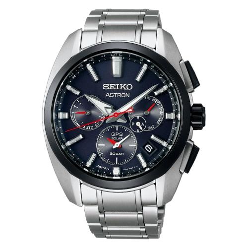 

Seiko Astron Origin Global Line Sport 5X Titanium GPS Satellite Radio Wave Correction SBXC103 Silver & Black Men s Watch