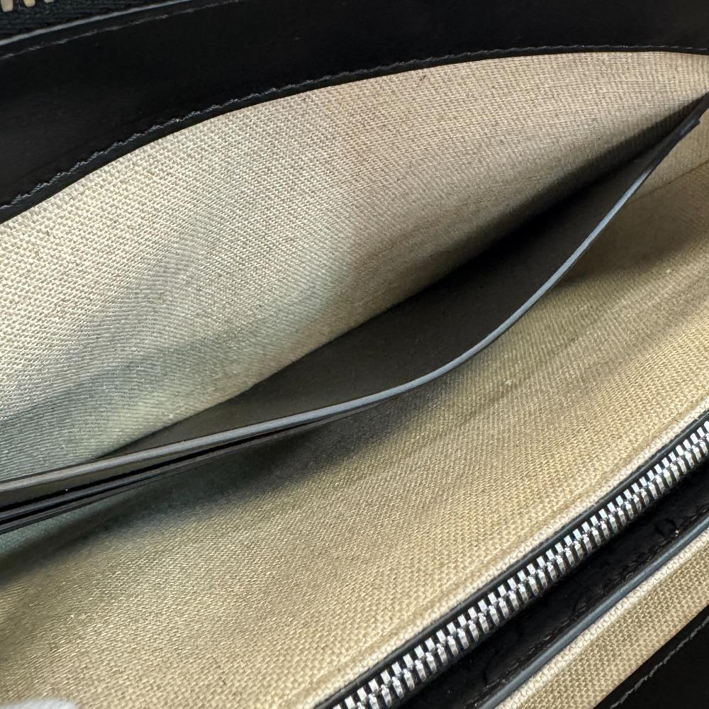 Berluti Pouch Clutch bag Calligraphy leather Tercio Pouch business bag black leather Used