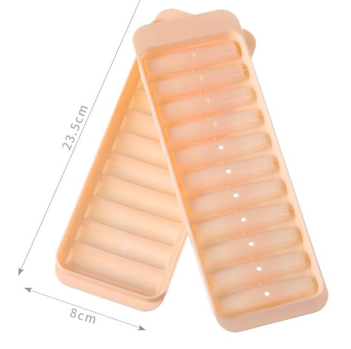 

Long Bar Ice Cubes Mold Juice Wine Cocktail Cylindrical Ice Cube Creative Cube Ice Mold Put Into Mouth of The Beverage Bottles 23.5x8x2 cm рожевий