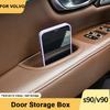 2x Car Front Door Storage Box Organizer Container Holder for Volvo S90 V90 V90CC Accessories 2016 2017 2018
