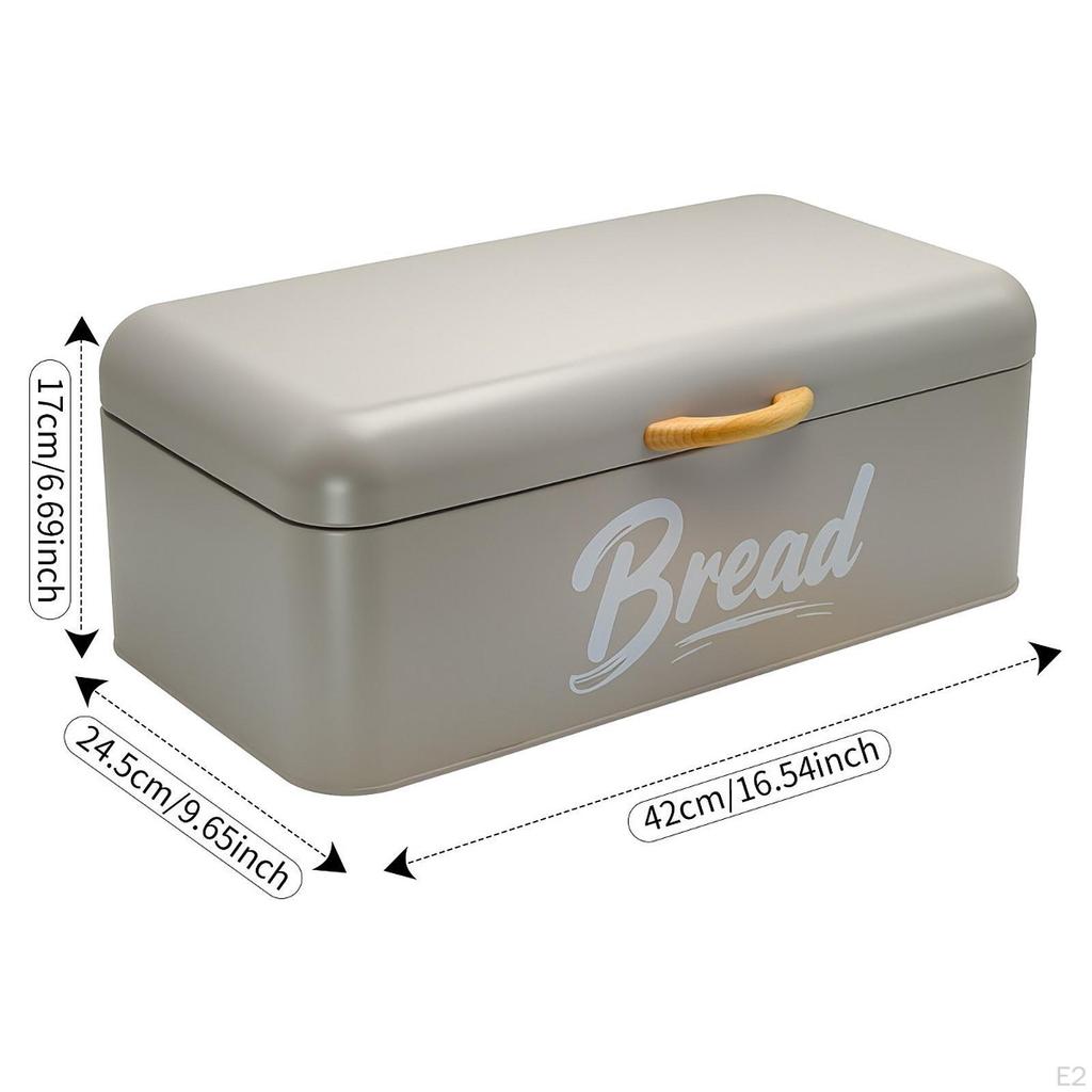Bread Box Kitchen Counter Bin Easy To Clean Sturdy Storage Holder Container for Cookies