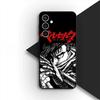 Berserk Cartoon Guts Phone Cover for Samsung Galaxy A07 A06 A05 A17 A16 A15 A25 A26 A27 A35 A36 A53 A54 A55 A57 Protective Case