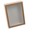 Multi-size Shadow Box Frame Rectangular Natral Wood Black Wooden Photo Frame Acrylic Display Case Dried Flower