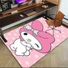 1pc Sanrio Melody Mermaid Printed Office Carpet Rectangle Rug Under The Table,Perfect Room Decor for Living Room, Bedroom, Kitchen, Non-slip Floor Mat