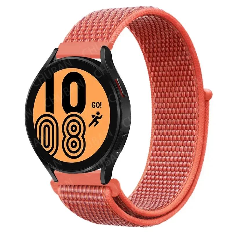 20mm/22mm Nylon Loop For Samsung Galaxy Watch 7/6/4/Classic/3/5/pro/Active 2 Sport Breathable Band Huawei Watch GT 4-3-2e Strap