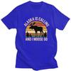 Mens Alaska Is Calling And I Moose Go T Shirts ShortSleeve Cotton Tshirts Birthday Gift Leisure Farm Animal Lover Tee Clothes