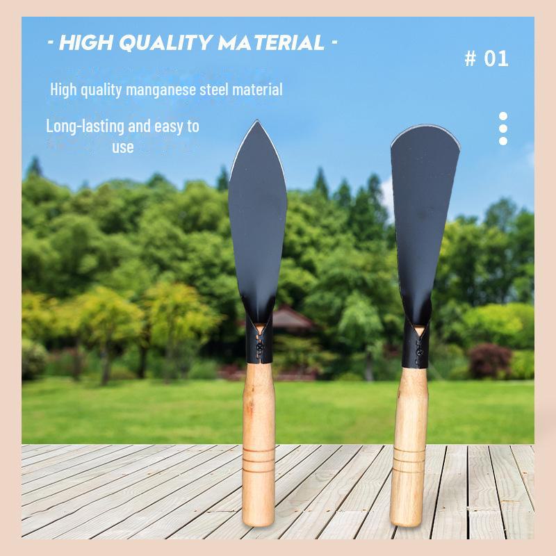 Manganstahlschaufel zum Ausgraben von Wildgemüse und zur Gartenarbeit