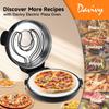 16-inch Pizza Oven, 1600W Countertop Pizza Machine, 420℃ Pizza Oven, Ceramic Stone Pizza Oven with Built-in Thermometer and Timer