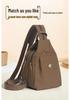 Women's Lightweight Nylon Crossbody Chest Bag - Versatile, Casual Travel Backpack for Moms