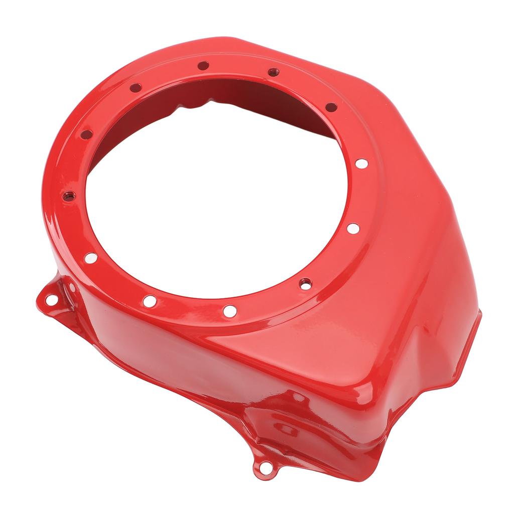 Starter Shroud Fan Flywheel Cover Red Metal Recoil Pull Starter Cooling Fan Cover for GX160 5.5HP