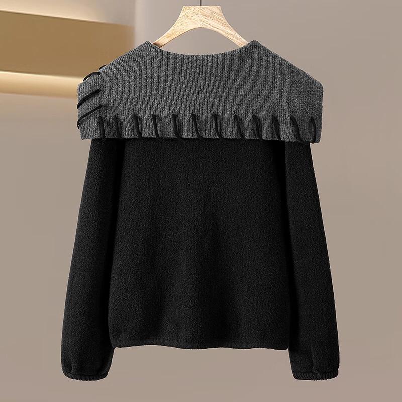 Women's Wool Blend Lapel Cardigan Sweater