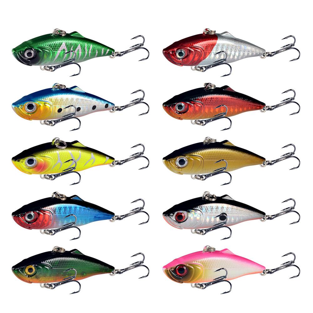 6cm Lure Bait VIB11 High-Vibration Bionic Lure with Reinforced Blood Groove Hook Specifally Designed for Largemouth Bass Fishing