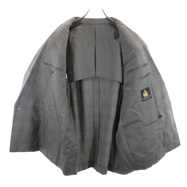 LANVIN wool tailored jacket R48-45 Gray Men's Used