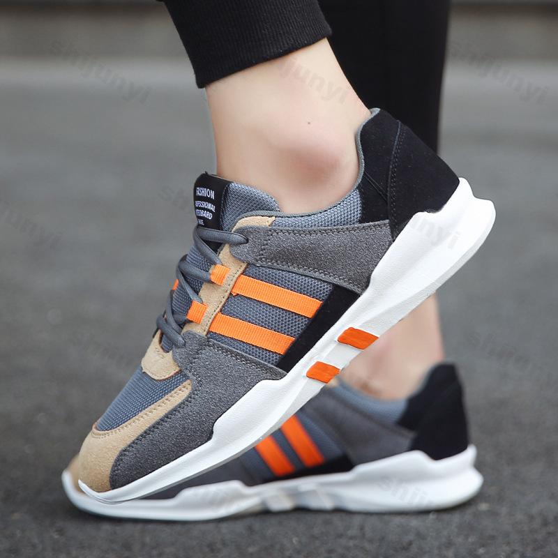 

Men s Sports Casual Shoes 2026 Spring New Anti Slip Fashi Trend Mesh Breathable Shoes Comfortable Thick Soled Chunky sneakers 44 помаранчевий