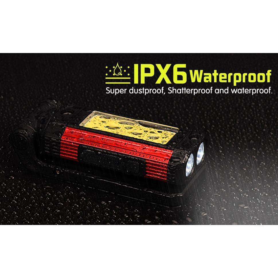 Lampada da Lavoro LED Lampada da Officina Dimmerabile Batteria Ricaricabile COB Lampada da Lavoro Magnetica Torcia da Officina Luce per Ispezione per Auto Campeggio Pesca Emergenza