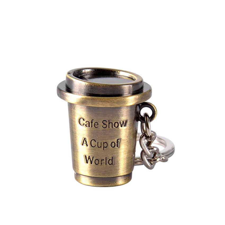 Creative Barista Coffee Tamper Keychain Coffee Machine Handle Moka Pitcher Keyring Portable Coffeeware Espresso Accessories Gift