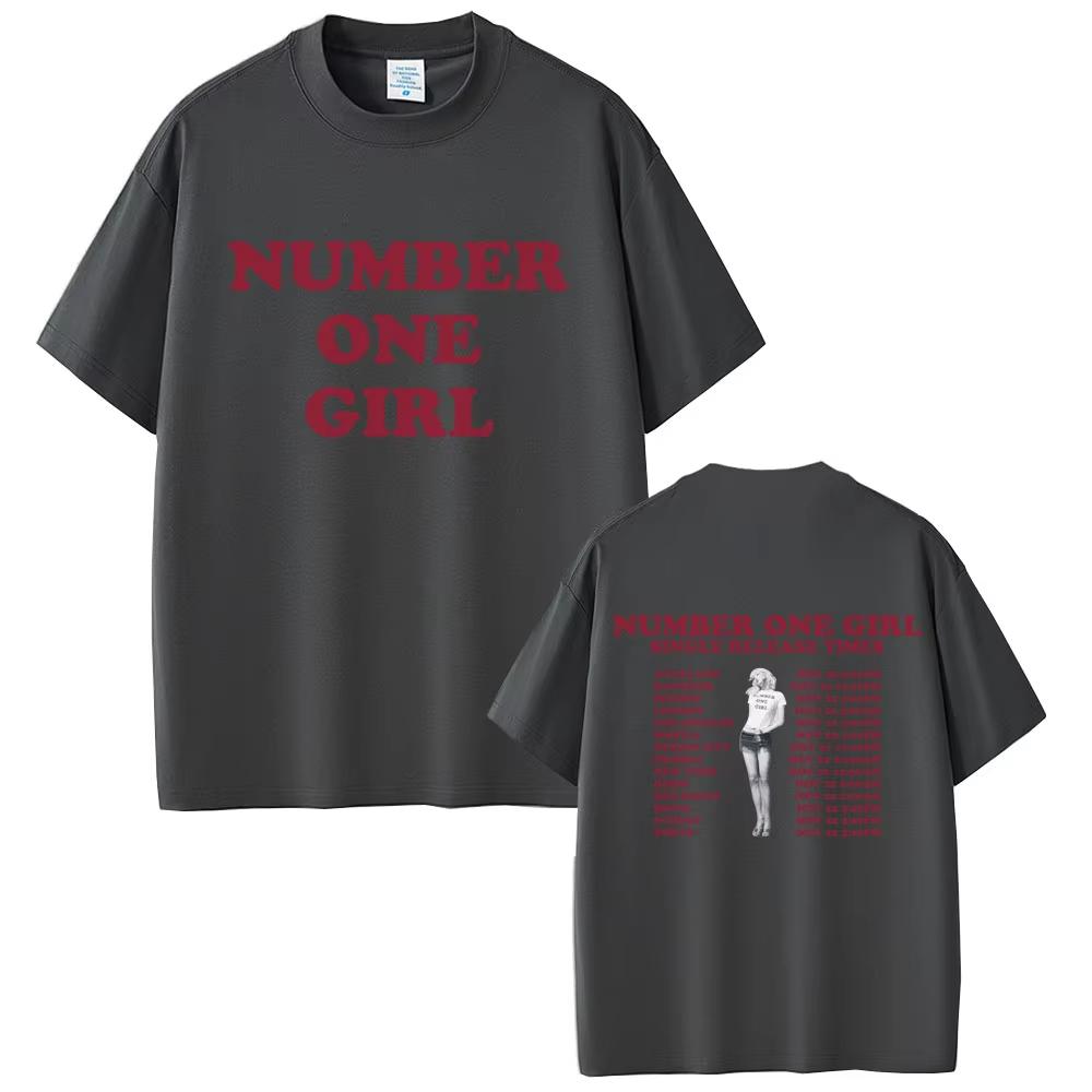 Rosé Number One Girl 2025 T-shirt Men Women Korean Fashion Trend T Shirts Unisex Casual Cotton Crewneck T-shirts Fans Gift