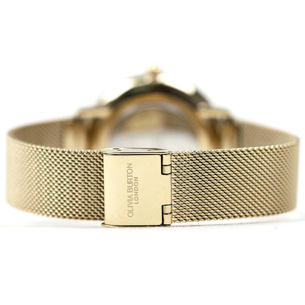 Olivia Burton Signature 35mm Butterfly Light Gold Sunray OLIVIA BURTON 24000147 Ultra-Slim Watch, Mesh,