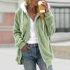 Sherpa Jacket for Women Winter Fuzzy Zip Up Fleece Sweatshirt Casual Warm Drawstring Hooded