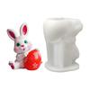 Easter Egg Rabbit Candle Silicone Mold 3D Cute Bunny Egg Candle Molds Making Candles Resin Crafts Easter DIY Decorations
