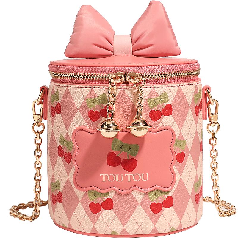 Toutou Cherry Round Mini Crossbody Bag Small Cherry Bag