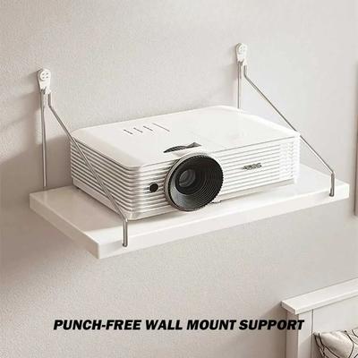 Wall Mount Projector Support Punch-free for Living Room Storage Rack Hanging Accessories
