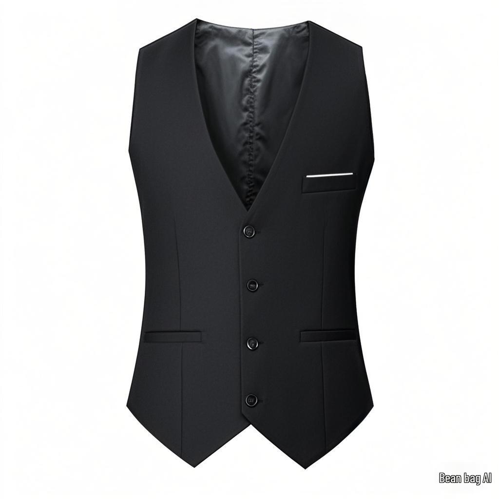 Men's Slim Fit British & Korean Style Suit Vest for Spring/Autumn