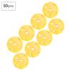 50 ks Jednobarevné duté míčky na golf pro nácvik proudění vzduchu, Vnitřní golfové míčky pro děti (Žlutá)