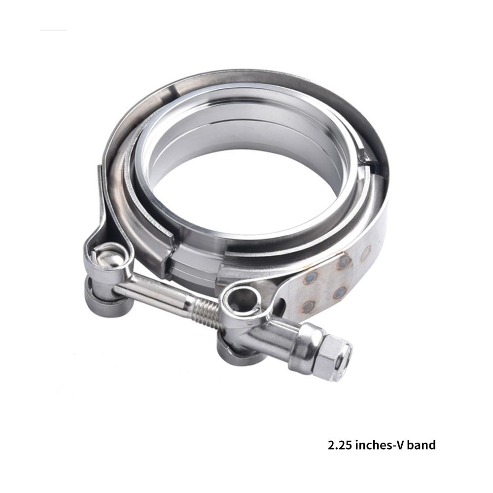 2" 2.25" 2.5" 2.75" Stainless Steel 304 Car Exhaust V-band Male Female Exhaust Flange V band Quick Release Clamp Kit