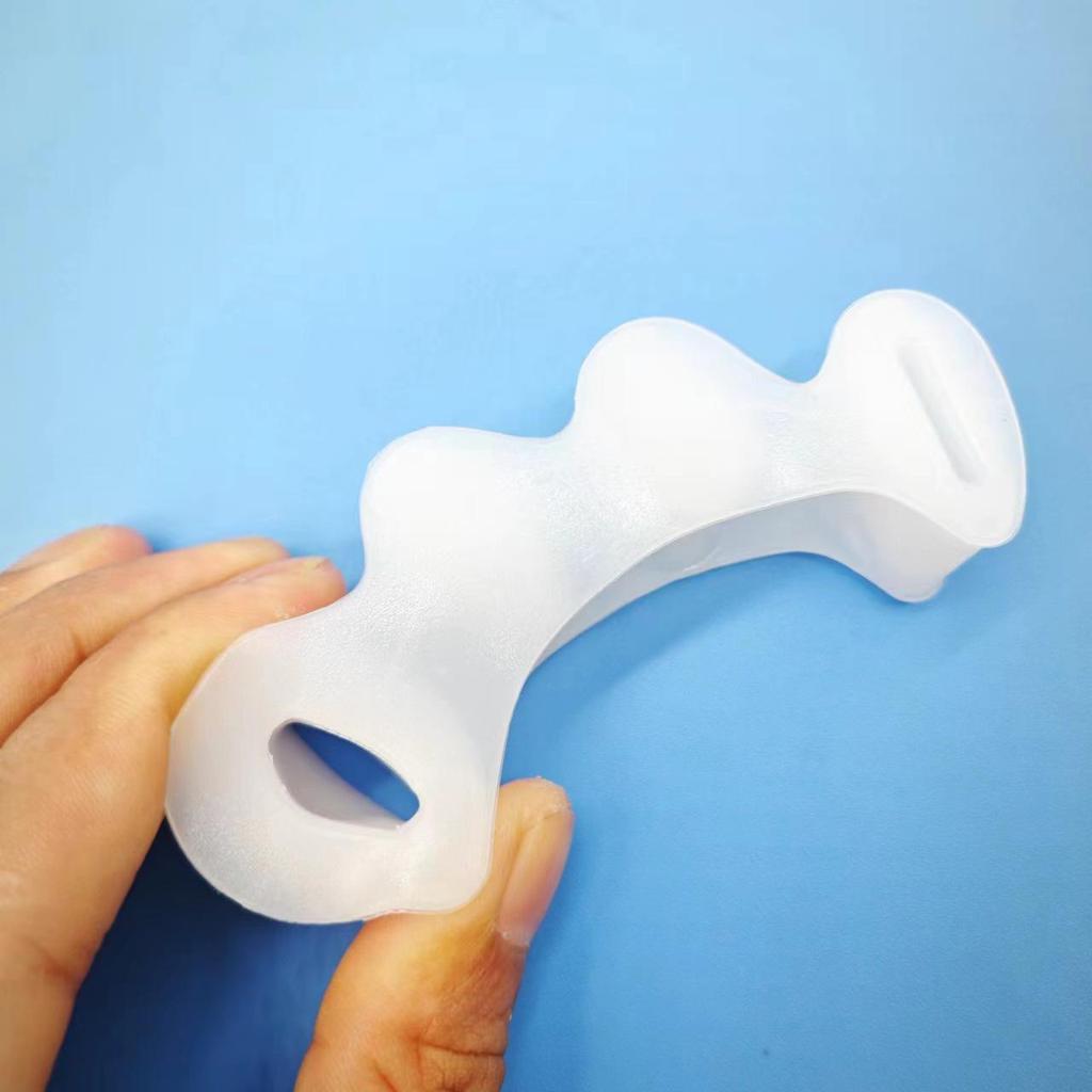Silicone Three-Hole Toe Separator & Corrector for Day and Night Use