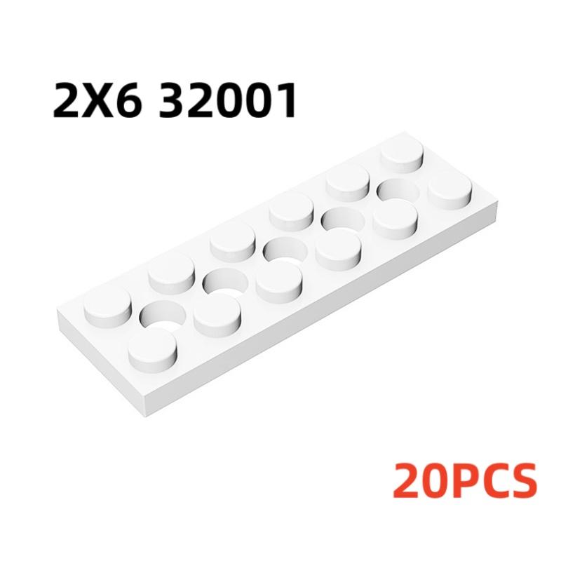 32001 3709 3738 Plate 2x6 2x4 2x8 with Holes Bricks Toys For Technical Buildings Blocks Toys For Children Gift 43857 DIY MOC