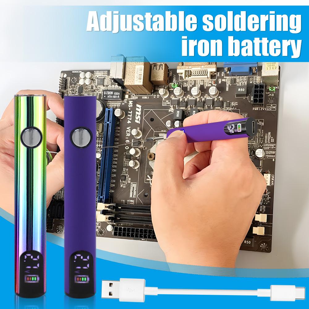400mah 510 Thread Battery Pen Solder Iron Shaped Battery Set Heat Device Adjustment Heating Kit Fittings Electric Soldering Iron