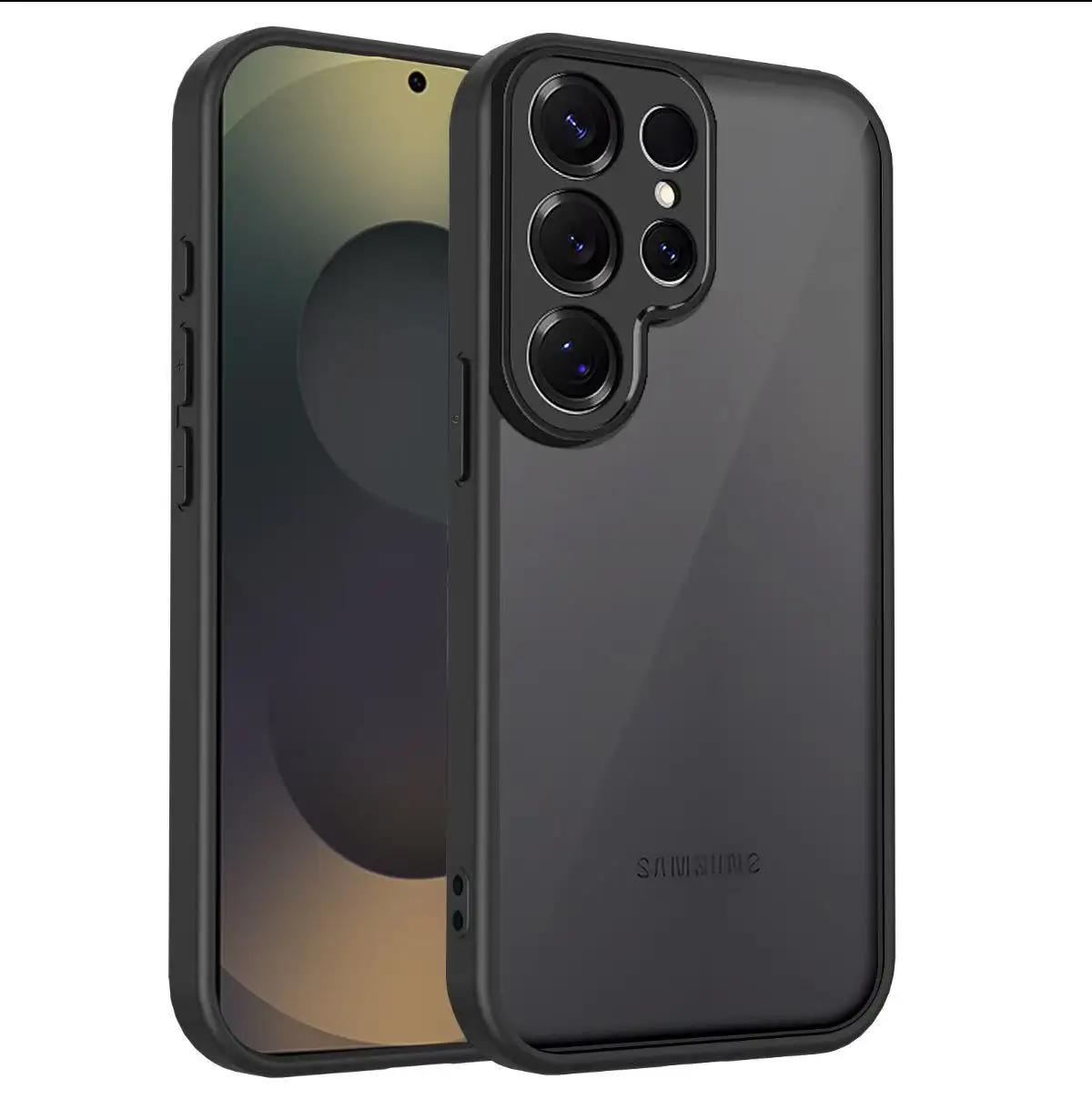 

Розкішний Матовий Прозорий Ударостійкий Чохол Для Samsung Galaxy S25 S24 S23 S22 Ultra Plus S25 Edge S25FE S24FE S23FE Обкладинка Galaxy S25