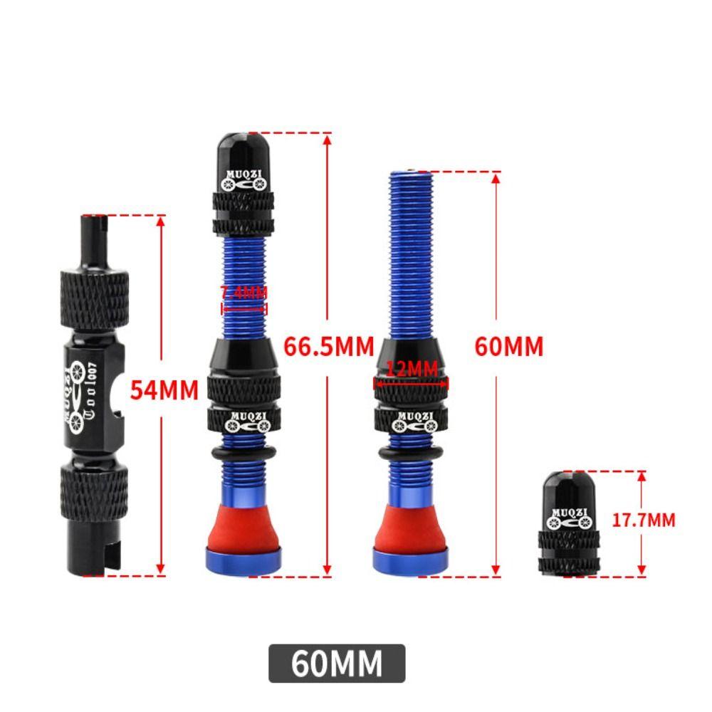 1 Set 40mm/60mm Bike Schrader Valve with Wrench Schrader Valve Kits Mountain Road Bike