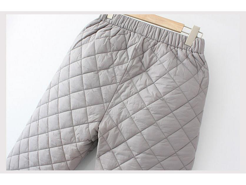 Pantaloni groși de iarnă pentru femei plinute, pentru vârsta mijlocie și vârstnici - Pantaloni călduroși din bumbac pentru vreme rece