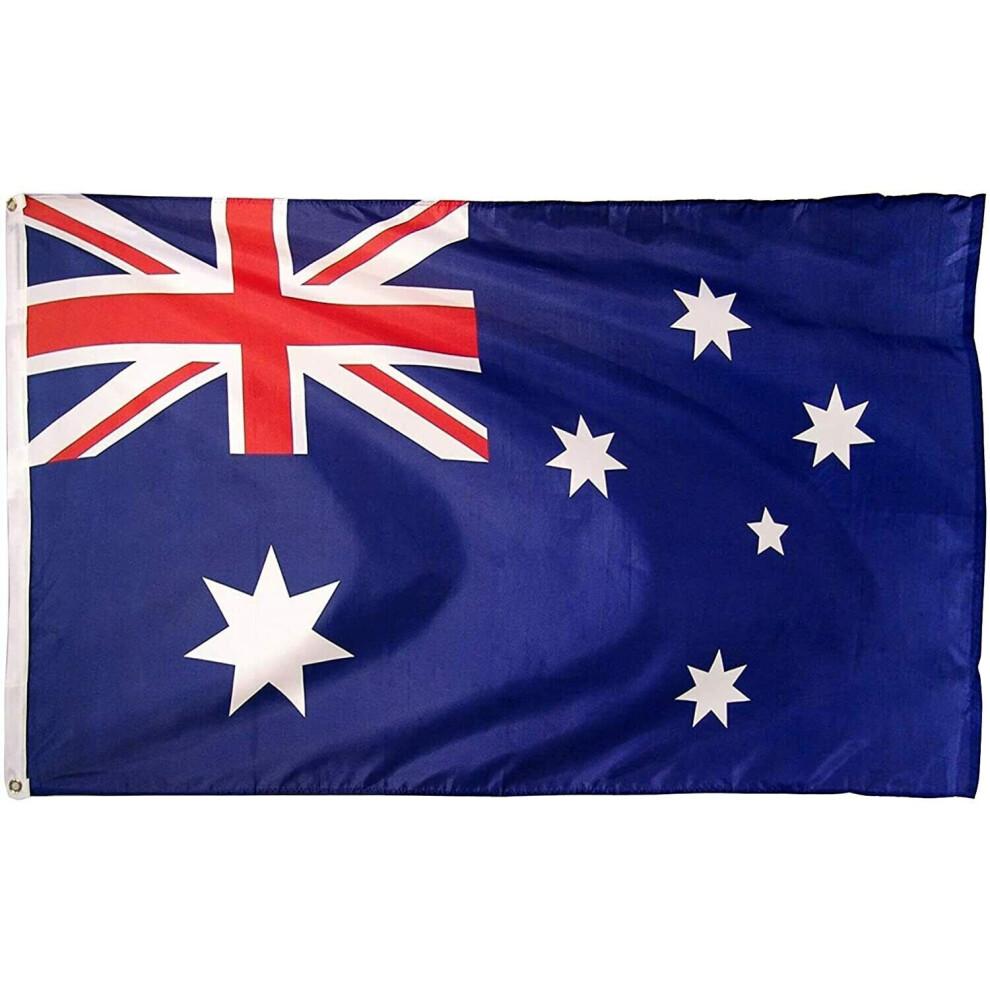Bandera de Fútbol Australiano Copa del Mundo Fans Deportivos Australia 5 pies x 3 pies Q55